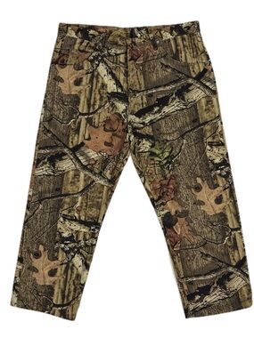 Vtg Y2K Wrangler Pro Gear Mossy Oak camo cotton canvas hunting pants men W36 I30